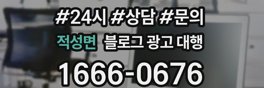 적성면 블로그 광고 대행