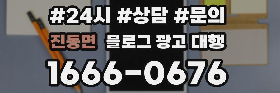 진동면 블로그 광고 대행