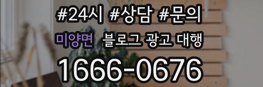 미양면 블로그 광고 대행