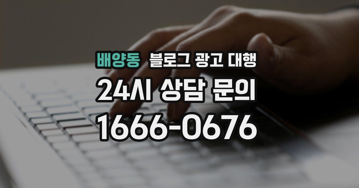 배양동 블로그 광고 대행