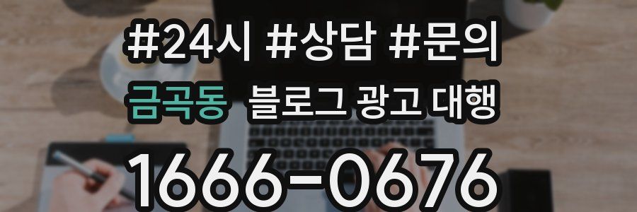 금곡동 블로그 광고 대행