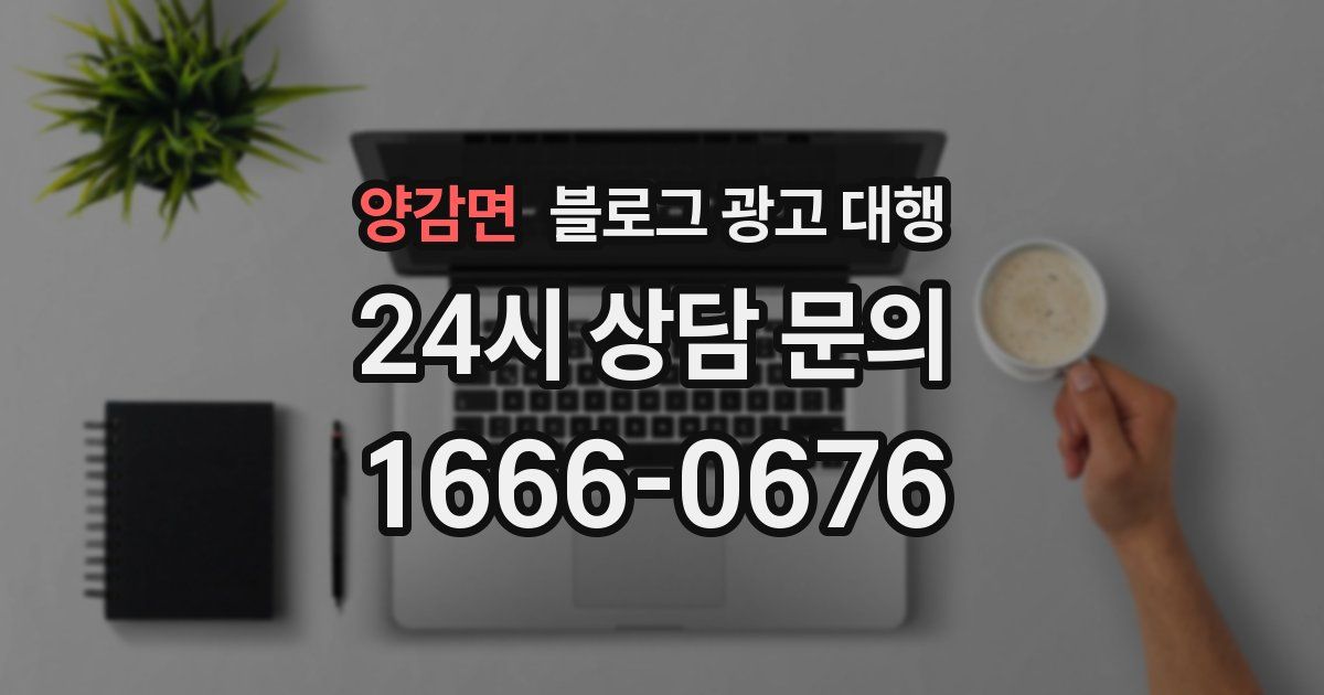 양감면 블로그 광고 대행