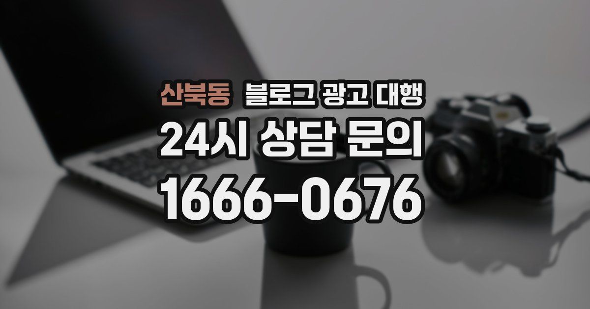 산북동 블로그 광고 대행