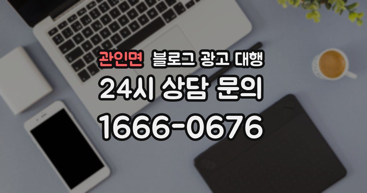 관인면 블로그 광고 대행