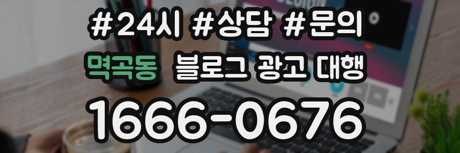 멱곡동 블로그 광고 대행