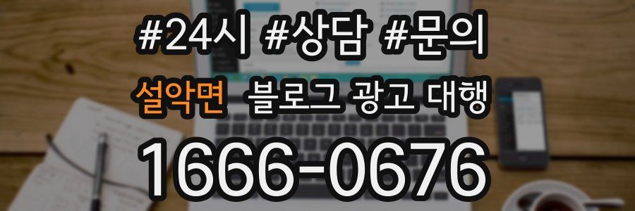 설악면 블로그 광고 대행