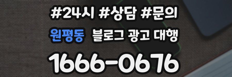 원평동 블로그 광고 대행