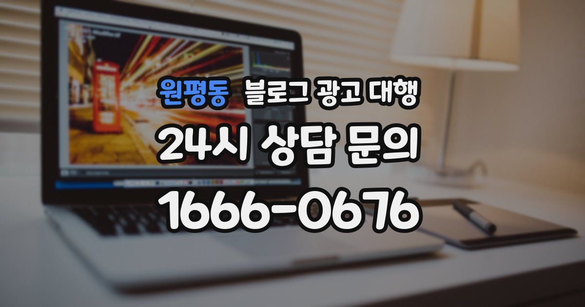 원평동 블로그 광고 대행