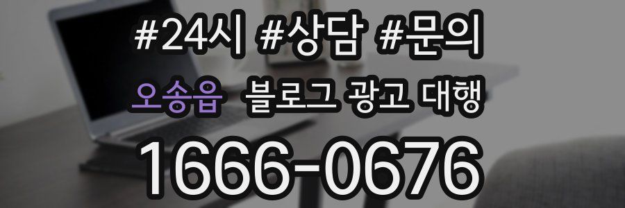 오송읍 블로그 광고 대행