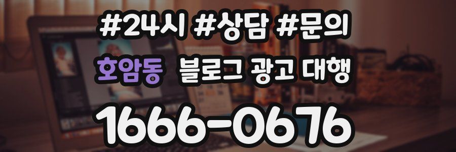 호암동 블로그 광고 대행
