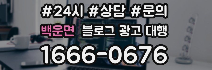 백운면 블로그 광고 대행
