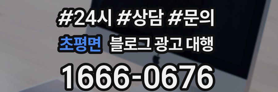 초평면 블로그 광고 대행