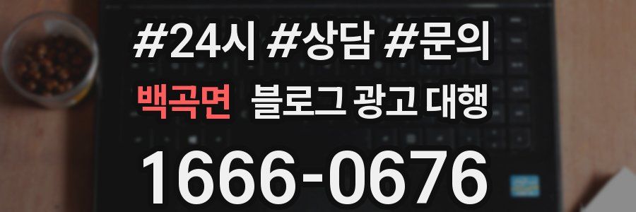 백곡면 블로그 광고 대행