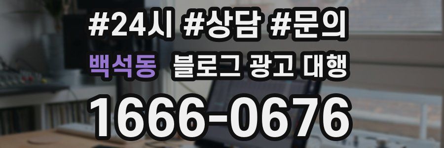 백석동 블로그 광고 대행
