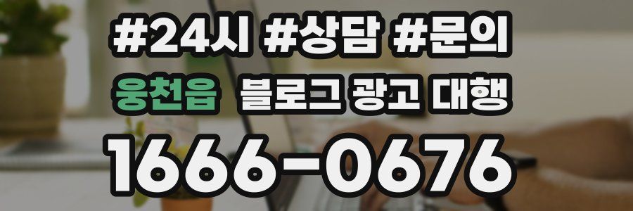 웅천읍 블로그 광고 대행