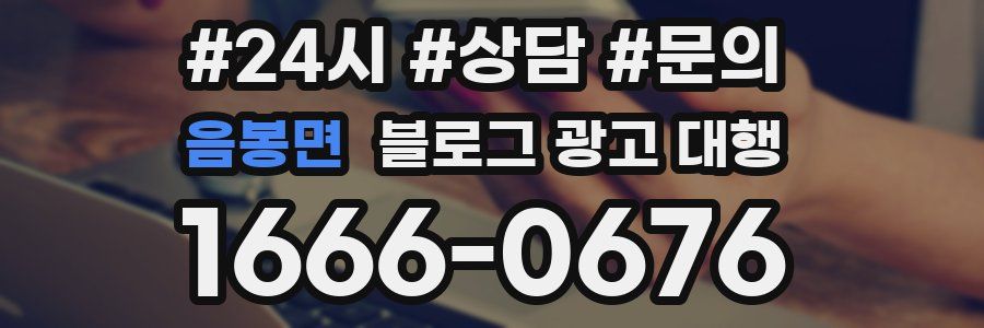 음봉면 블로그 광고 대행