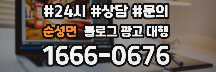 순성면 블로그 광고 대행