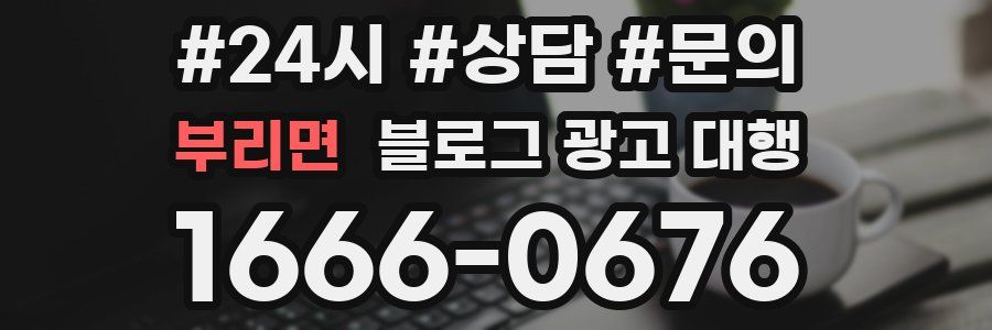 부리면 블로그 광고 대행