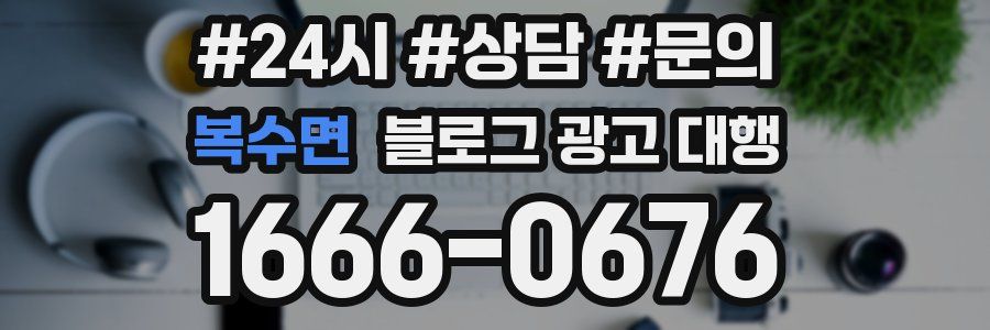 복수면 블로그 광고 대행