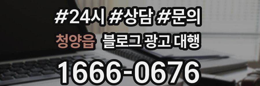 청양읍 블로그 광고 대행