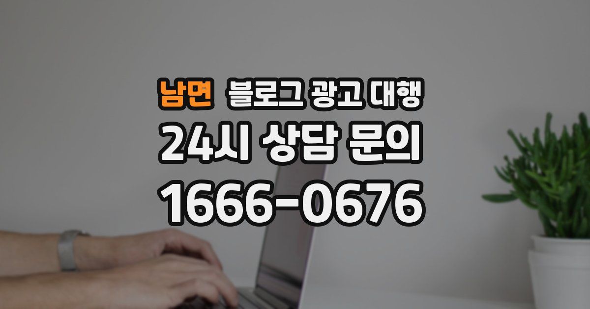 남면 블로그 광고 대행