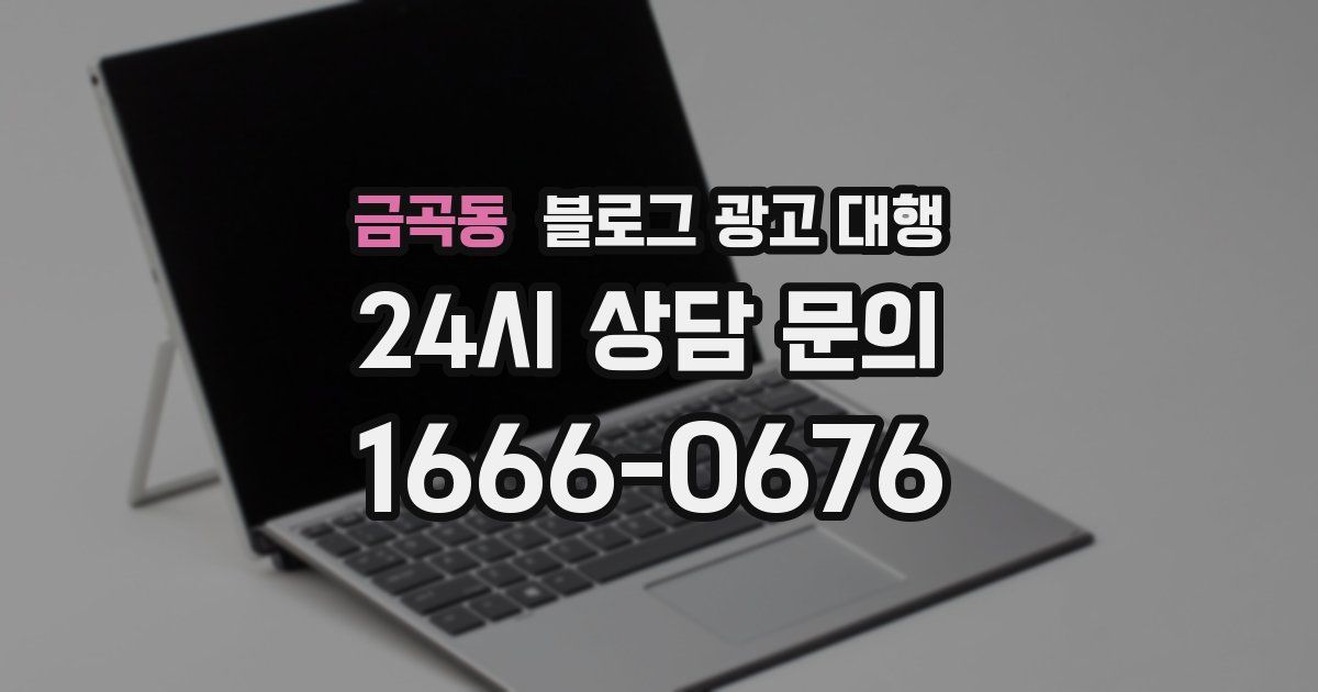 금곡동 블로그 광고 대행