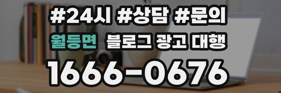 월등면 블로그 광고 대행