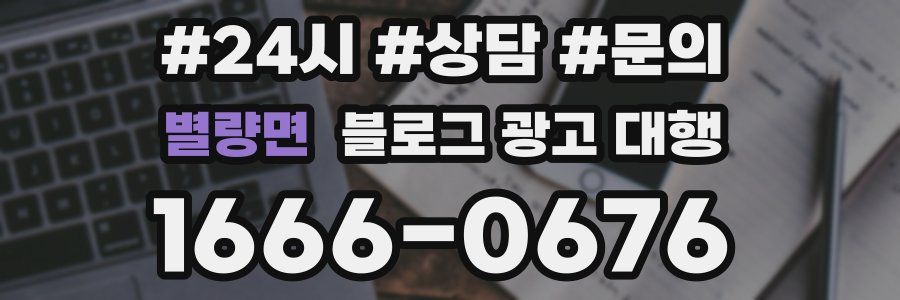 별량면 블로그 광고 대행