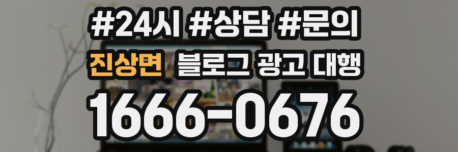 진상면 블로그 광고 대행