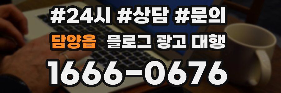 담양읍 블로그 광고 대행