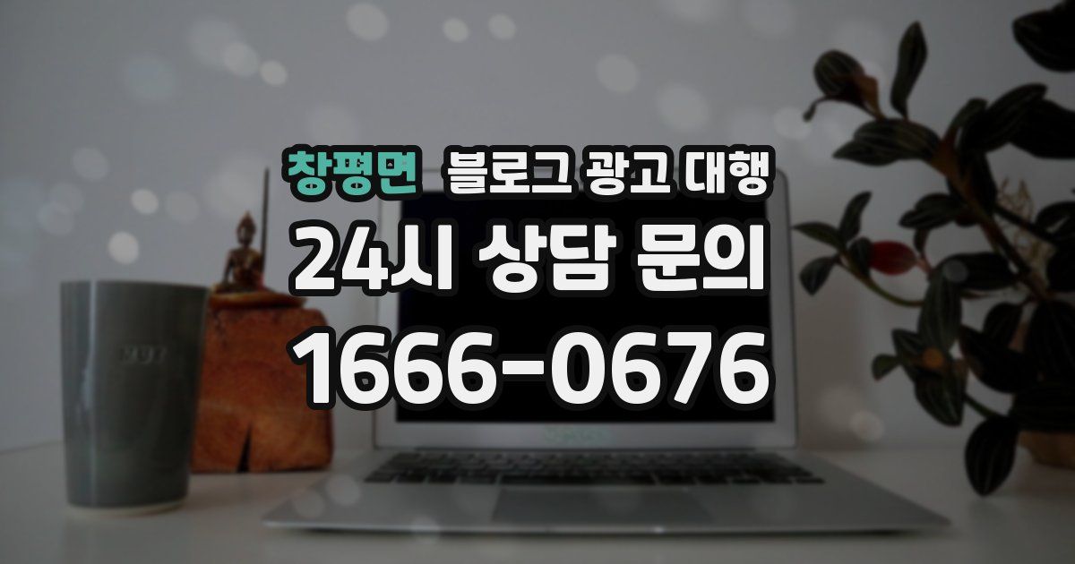 창평면 블로그 광고 대행