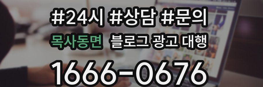 목사동면 블로그 광고 대행