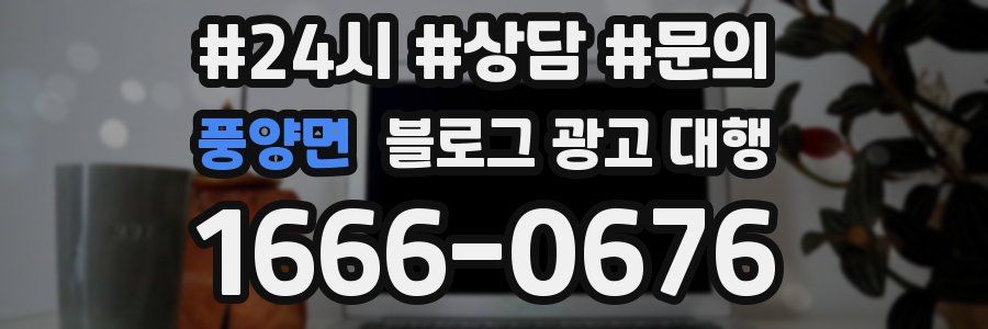 풍양면 블로그 광고 대행