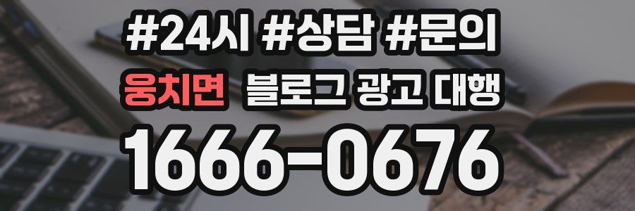 웅치면 블로그 광고 대행