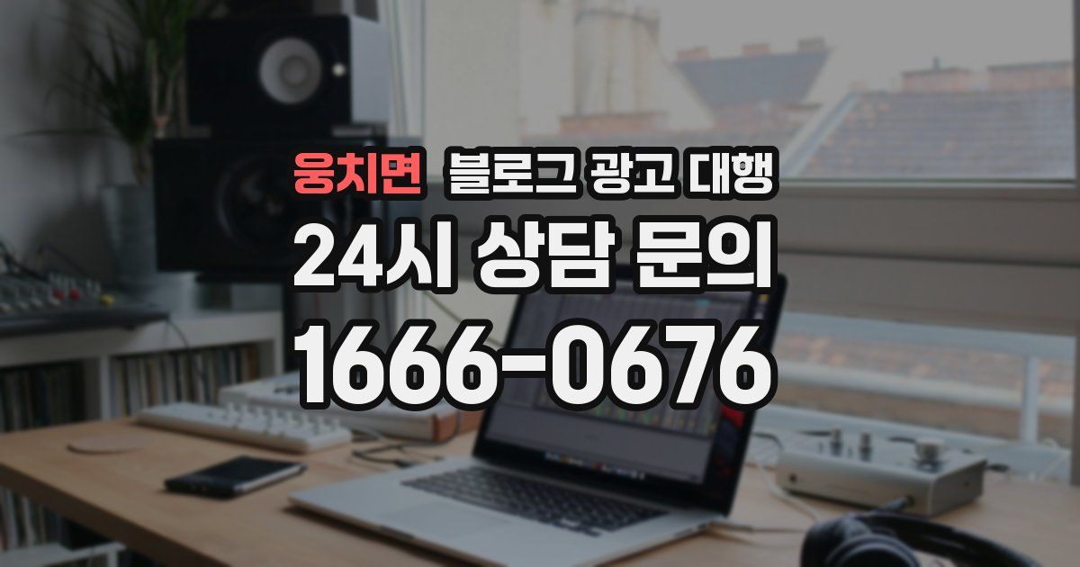 웅치면 블로그 광고 대행