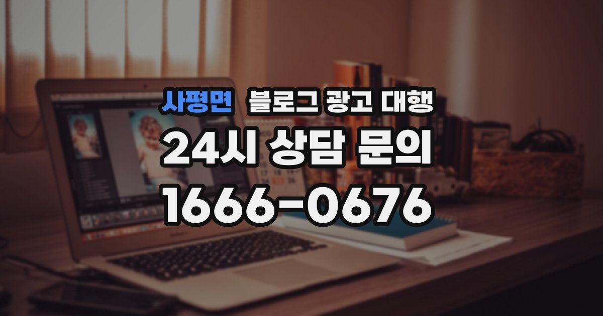 사평면 블로그 광고 대행