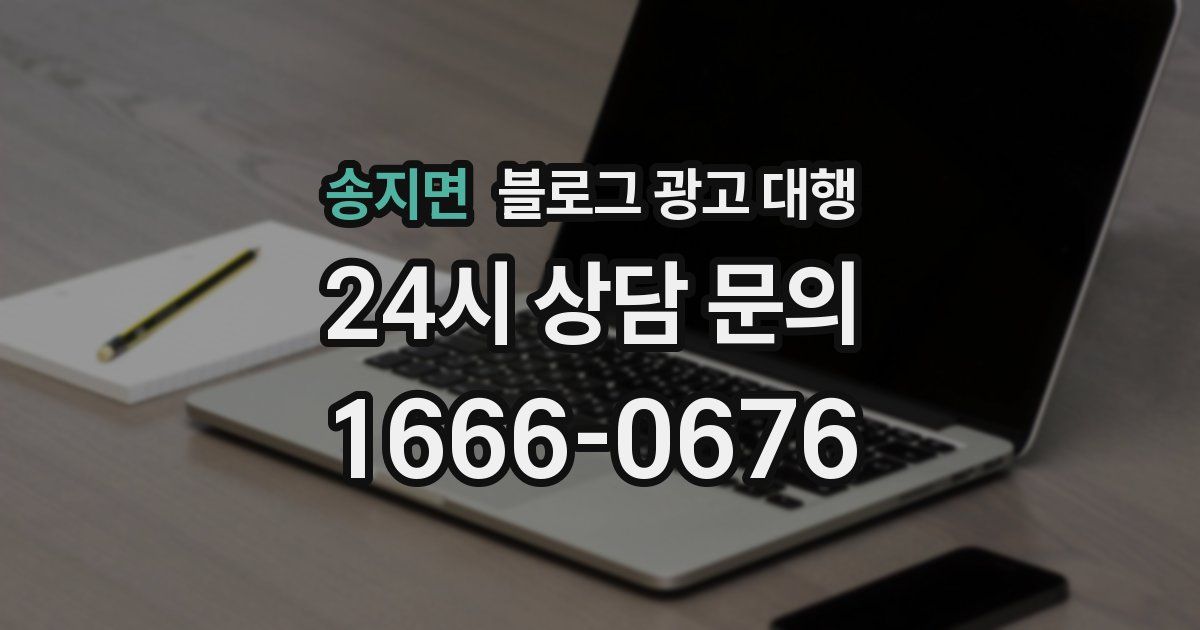 송지면 블로그 광고 대행