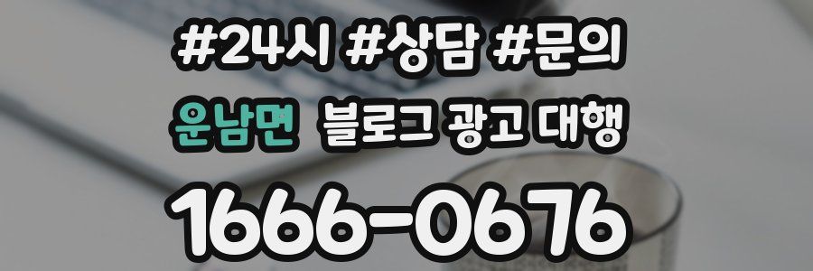 운남면 블로그 광고 대행