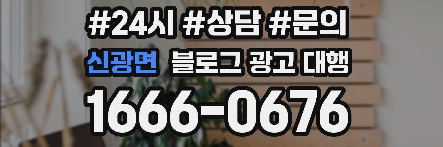 신광면 블로그 광고 대행
