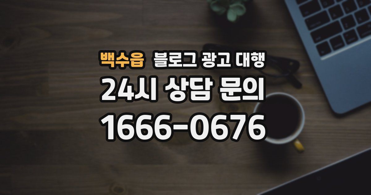 백수읍 블로그 광고 대행
