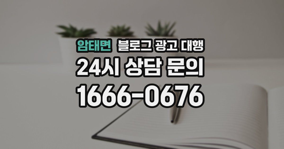 암태면 블로그 광고 대행