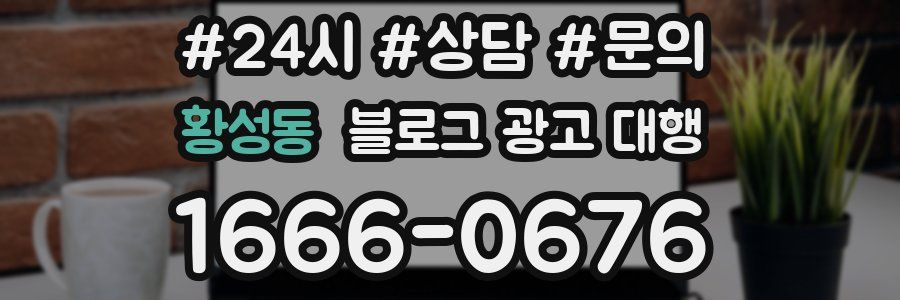 황성동 블로그 광고 대행