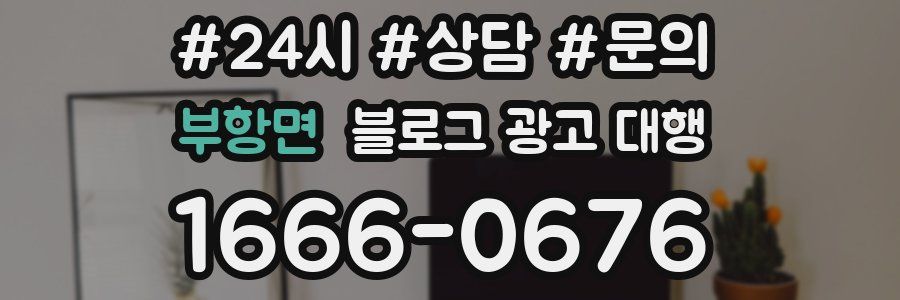 부항면 블로그 광고 대행