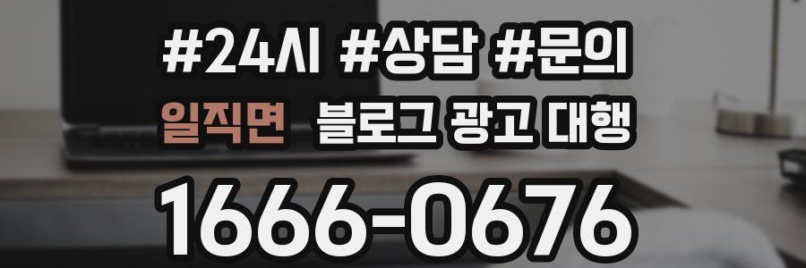 일직면 블로그 광고 대행