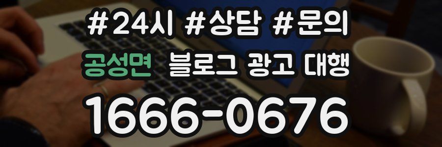 공성면 블로그 광고 대행