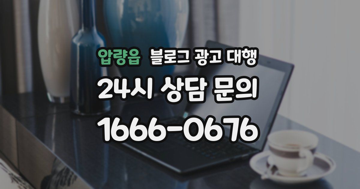 압량읍 블로그 광고 대행