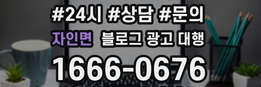 자인면 블로그 광고 대행
