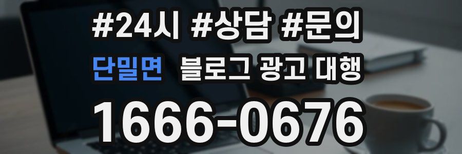 단밀면 블로그 광고 대행
