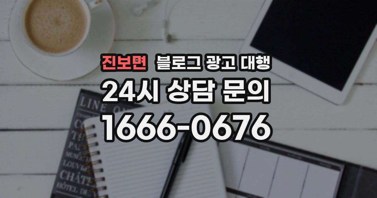 진보면 블로그 광고 대행