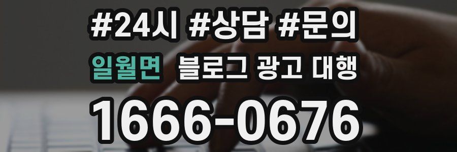 일월면 블로그 광고 대행